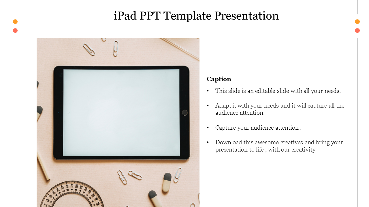 iPad PPT Template Presentation